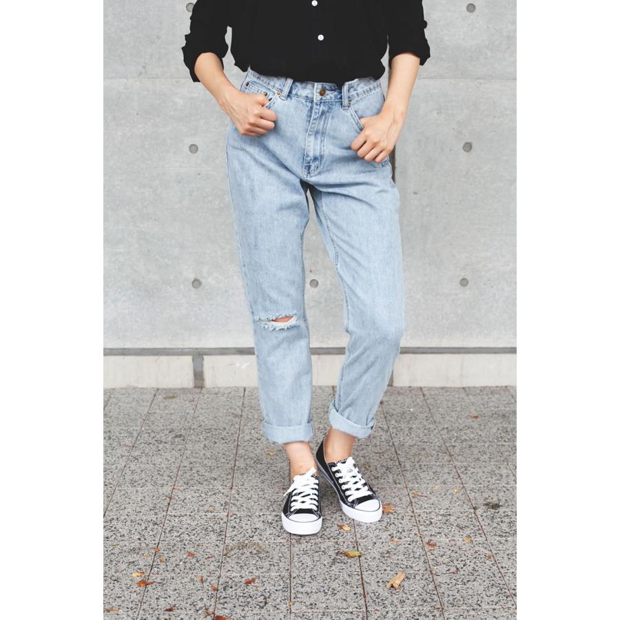 ダメージデニム　レディース ダメージデニムハイライズパンツ　ジーンズ　ハイウエスト　ハイライズ　ボトムス　パンツ |  | 03