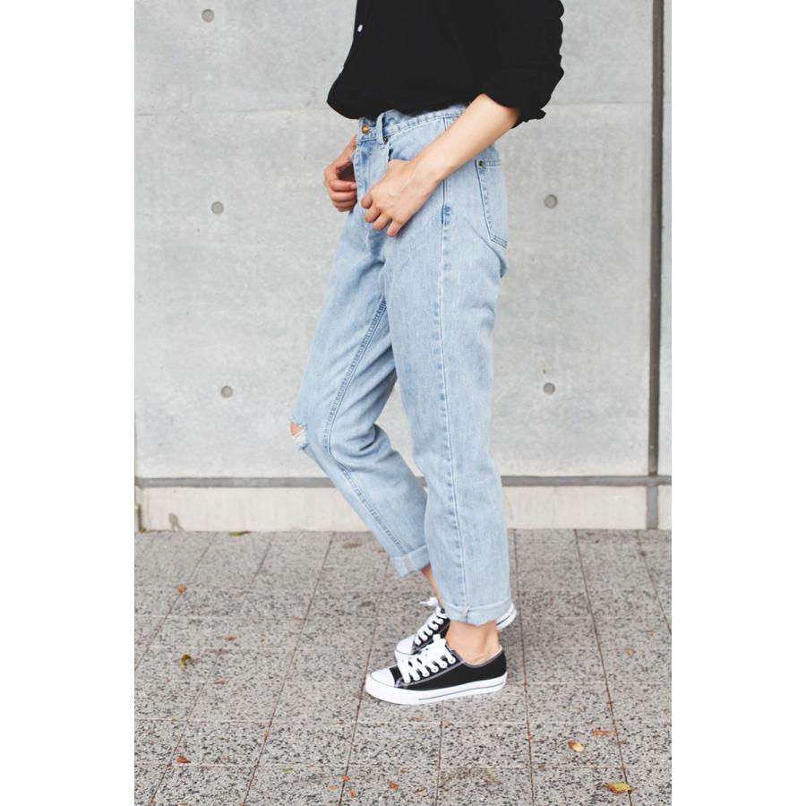 ダメージデニム　レディース ダメージデニムハイライズパンツ　ジーンズ　ハイウエスト　ハイライズ　ボトムス　パンツ |  | 04