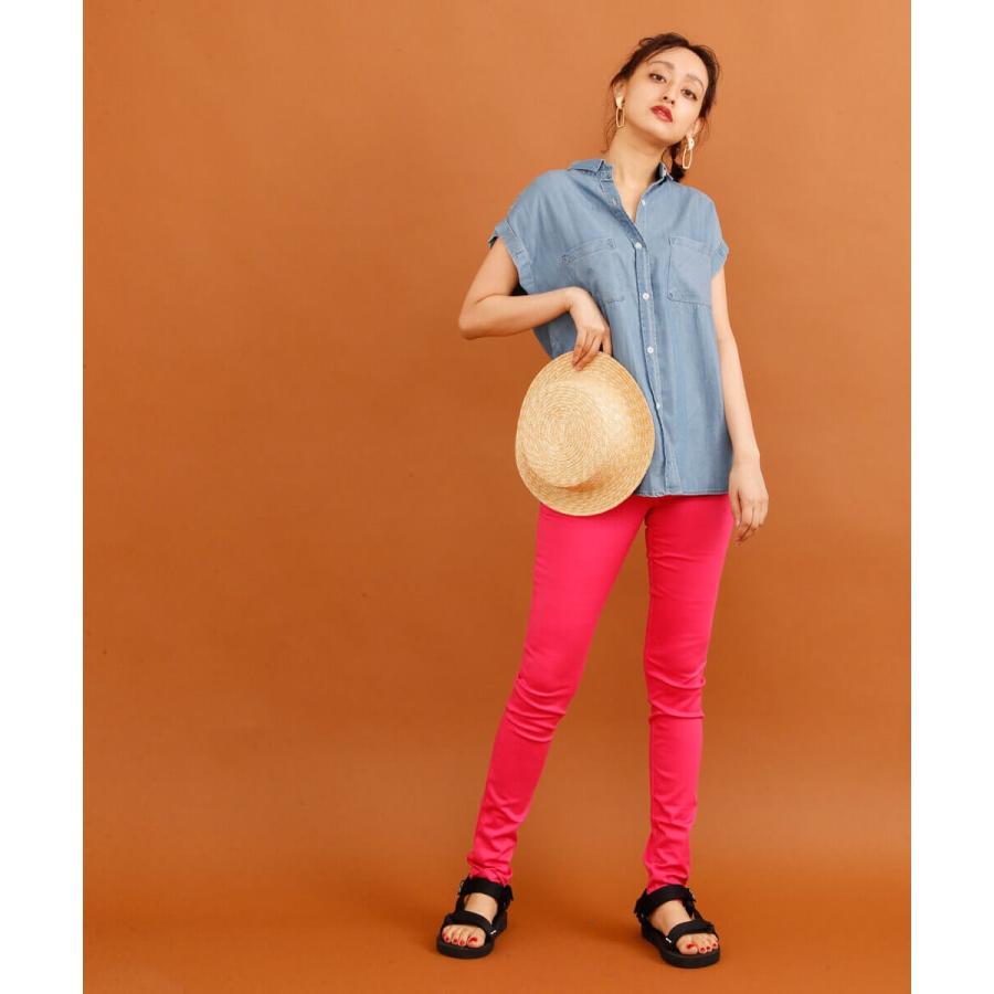 ライトデニムノースリーブシャツ レディース トップス デニムシャツ ブラウス ノースリーブ |  | 05