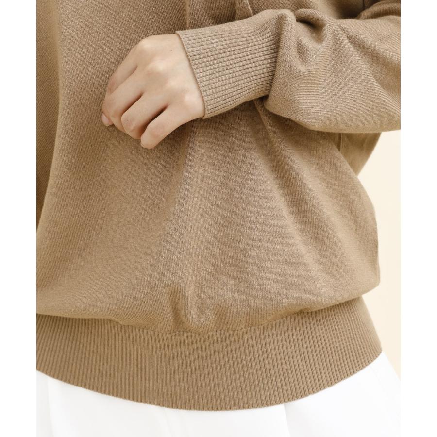 ニット 秋冬 ボーダー レディース ゆったり 体系カバー セーター トップス ライトニット 秋 Vネック 無地 |  | 17