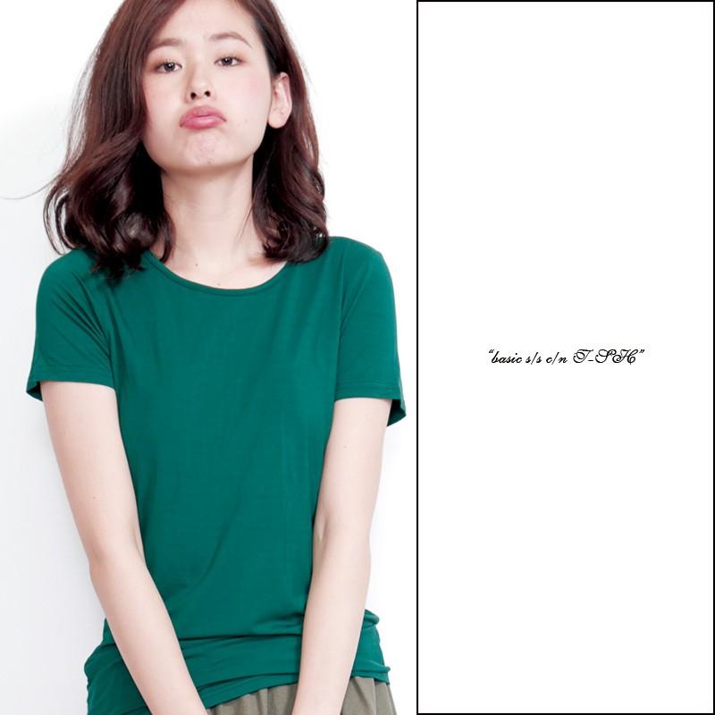 Tシャツ ベーシック 半袖 トップス 無地 ボーダー カットソー ティーシャツ トップス |  | 01