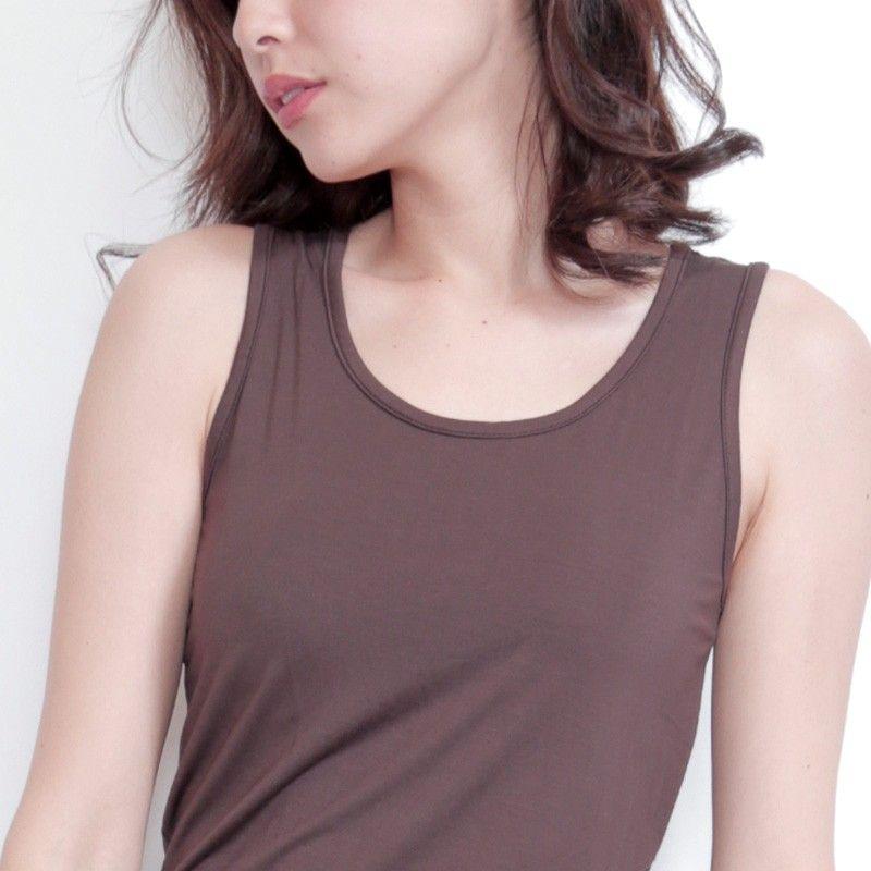 ノースリーブカットソー カットソー ボーダー クルーネック 無地 タンクトップ トップス |  | 04