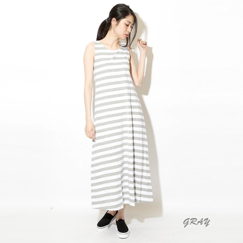 ワンピース ロングワンピ タンクワンピ ボーダー ボーダータンクロングワンピース |  | 04