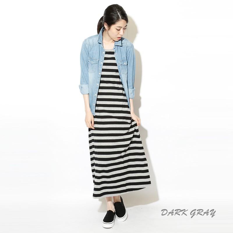 ワンピース ロングワンピ タンクワンピ ボーダー ボーダータンクロングワンピース |  | 05