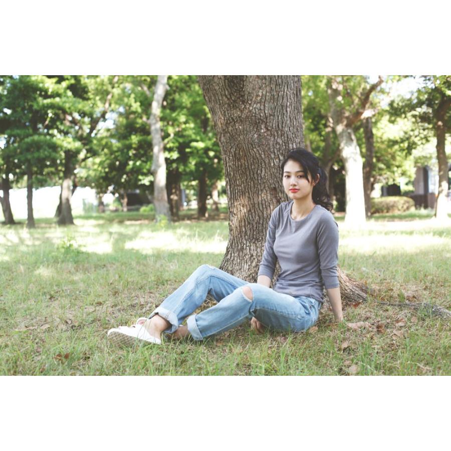 Tシャツ カングットソー ボーダー 無地 インナー ベーシックロスリーブクルーネックTシャツ |  | 11