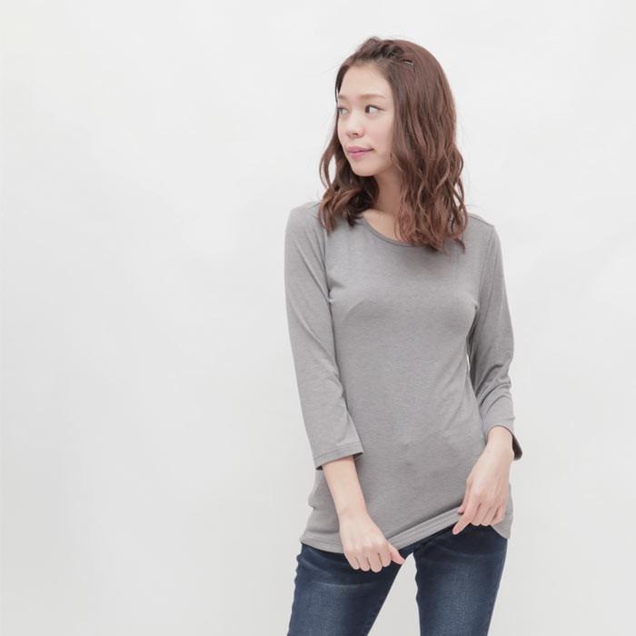 Tシャツ カングットソー ボーダー 無地 インナー ベーシックロスリーブクルーネックTシャツ |  | 03