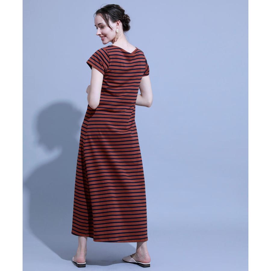 【綿95％！コットンマキシTシャツワンピース】半袖 ワンピース ロング レディース 綿 コットン Tシャツワンピ ロングワンピース レディース マキシ丈 ロング |  | 02