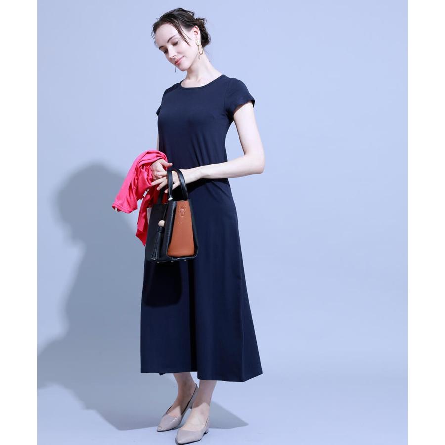 【綿95％！コットンマキシTシャツワンピース】半袖 ワンピース ロング レディース 綿 コットン Tシャツワンピ ロングワンピース レディース マキシ丈 ロング |  | 07