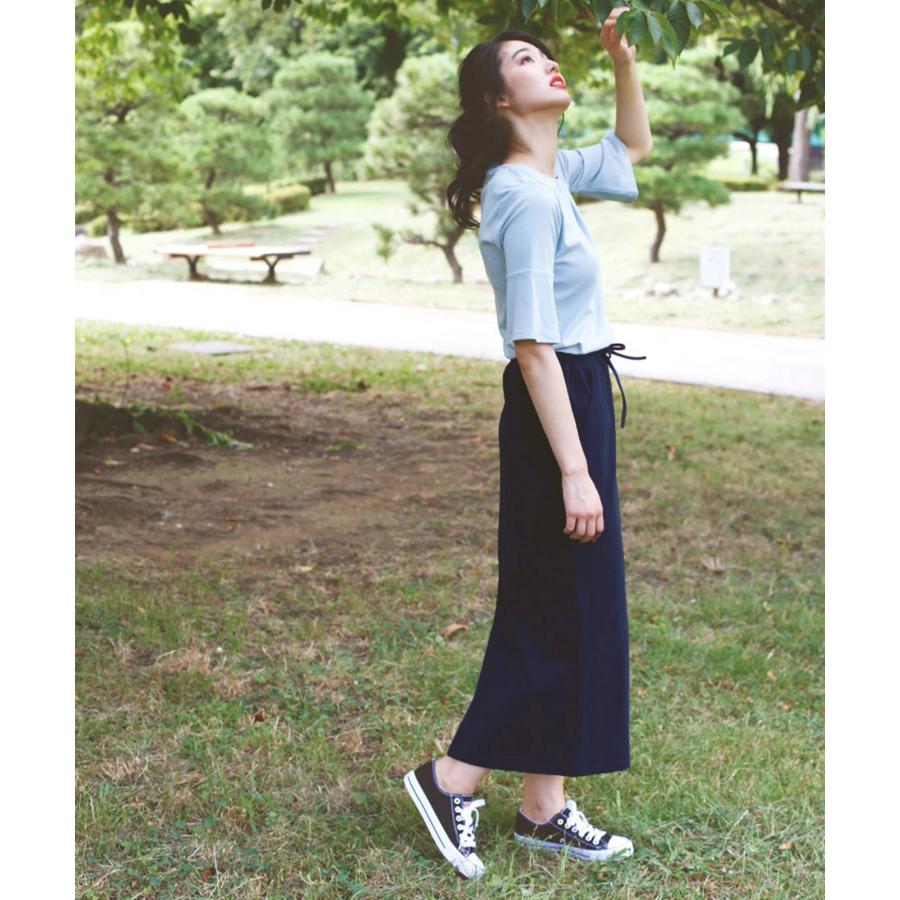 コットンスウェットマキシスカート コットン スウェット ロング