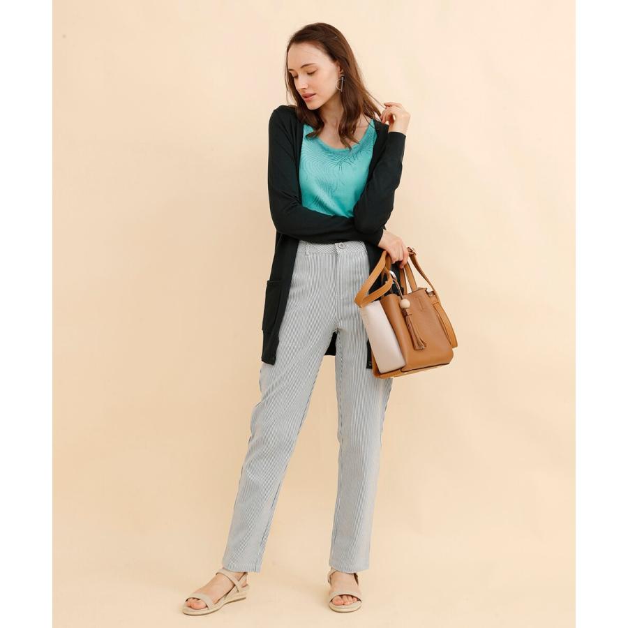 ロングカーディガン 秋冬 レディース  洗える ウォッシャブル ベーシック　Vネック ニット もっちり 羽織り アウター 秋 冬 |  | 10