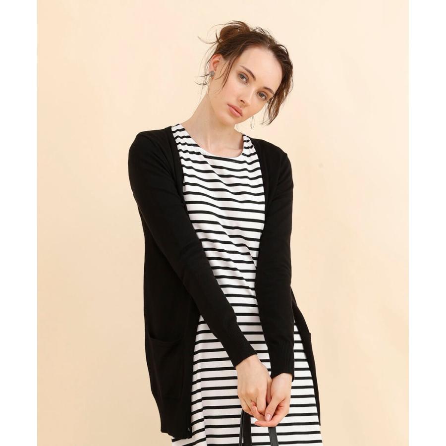 ロングカーディガン 秋冬 レディース  洗える ウォッシャブル ベーシック　Vネック ニット もっちり 羽織り アウター 秋 冬 |  | 12