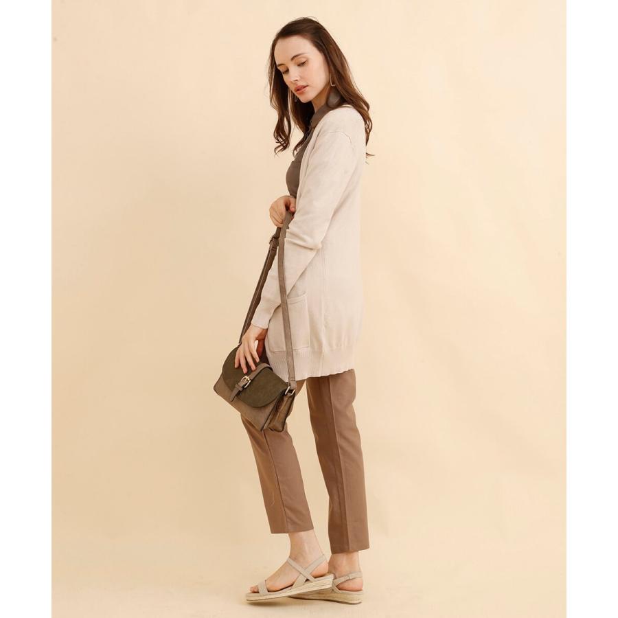 ロングカーディガン 秋冬 レディース  洗える ウォッシャブル ベーシック　Vネック ニット もっちり 羽織り アウター 秋 冬 |  | 03