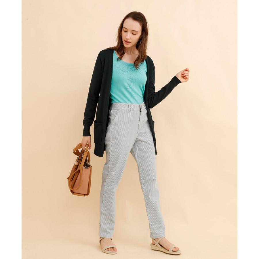 ロングカーディガン 秋冬 レディース  洗える ウォッシャブル ベーシック　Vネック ニット もっちり 羽織り アウター 秋 冬 |  | 09