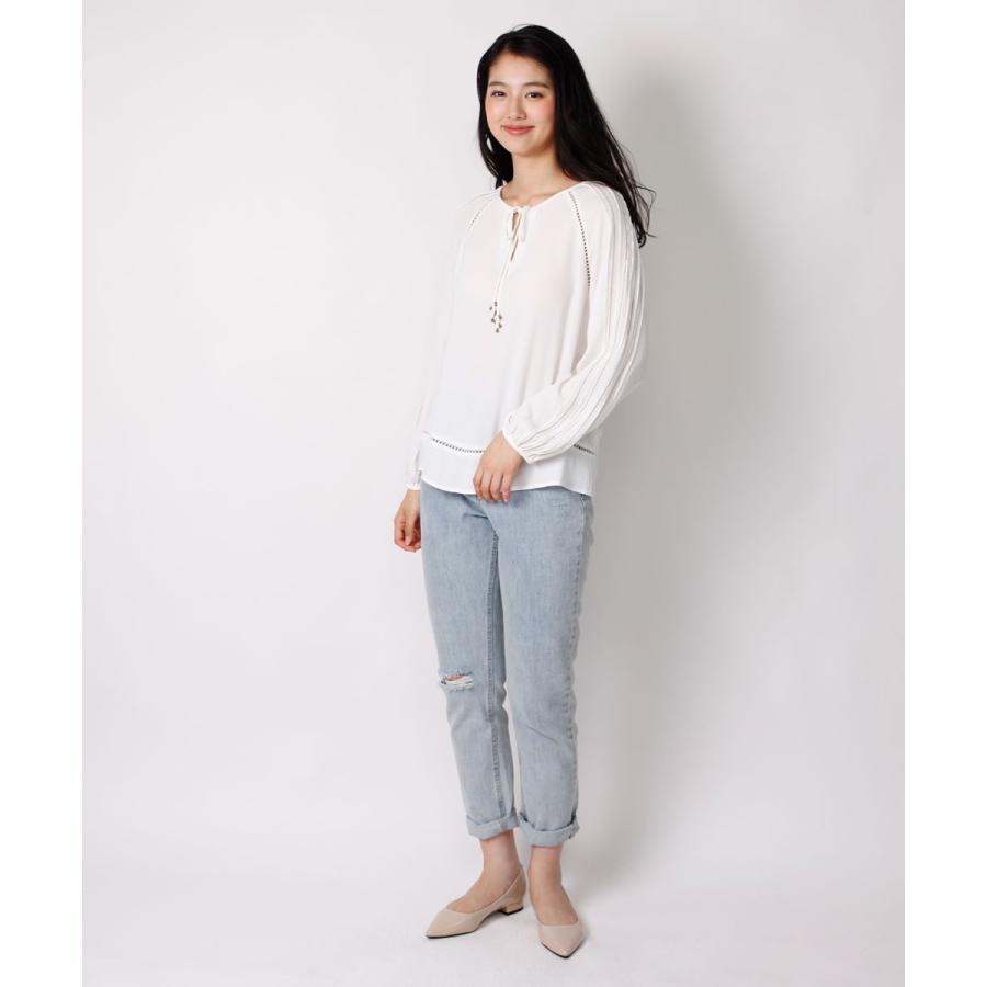 スモックブラウス シフォントップス カットソー レディース トップス |  | 02