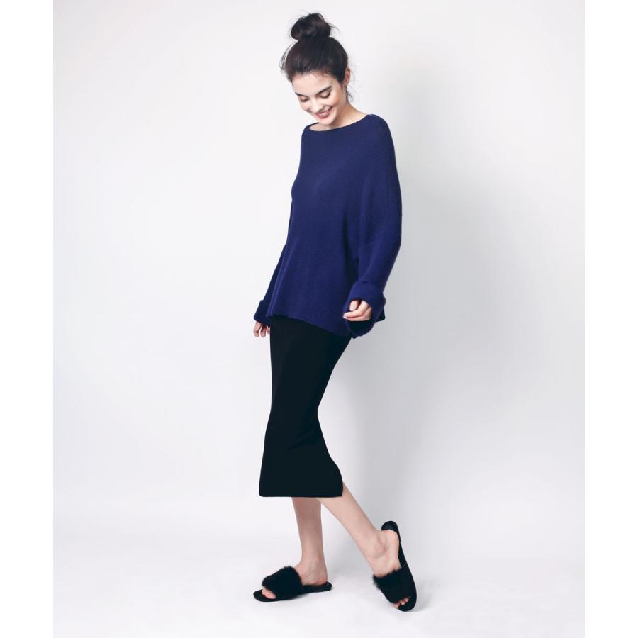 ワイドスリーブニット レディース セーター ニット 上品 ワイドスリーブ フレア袖 平行ネック 大人 女性 |  | 07