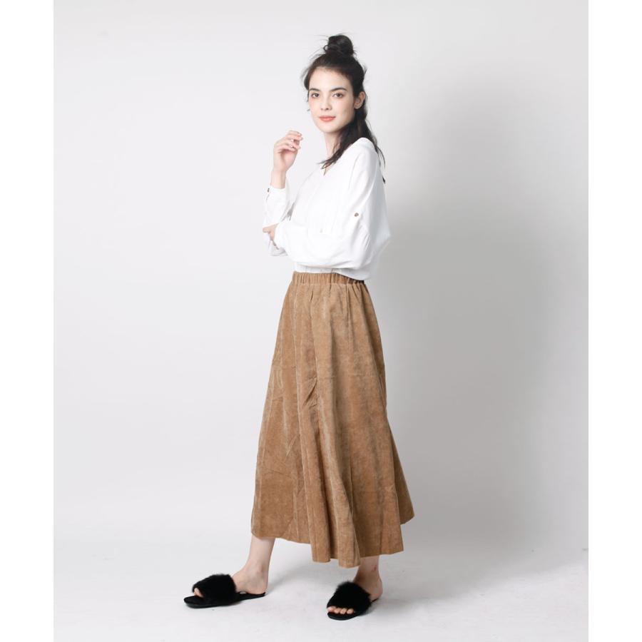 コーデュロイリバーシブルマキシスカート スカート 両面 シンプル　コーデュロイ ロングスカート レディース 秋冬 |  | 08