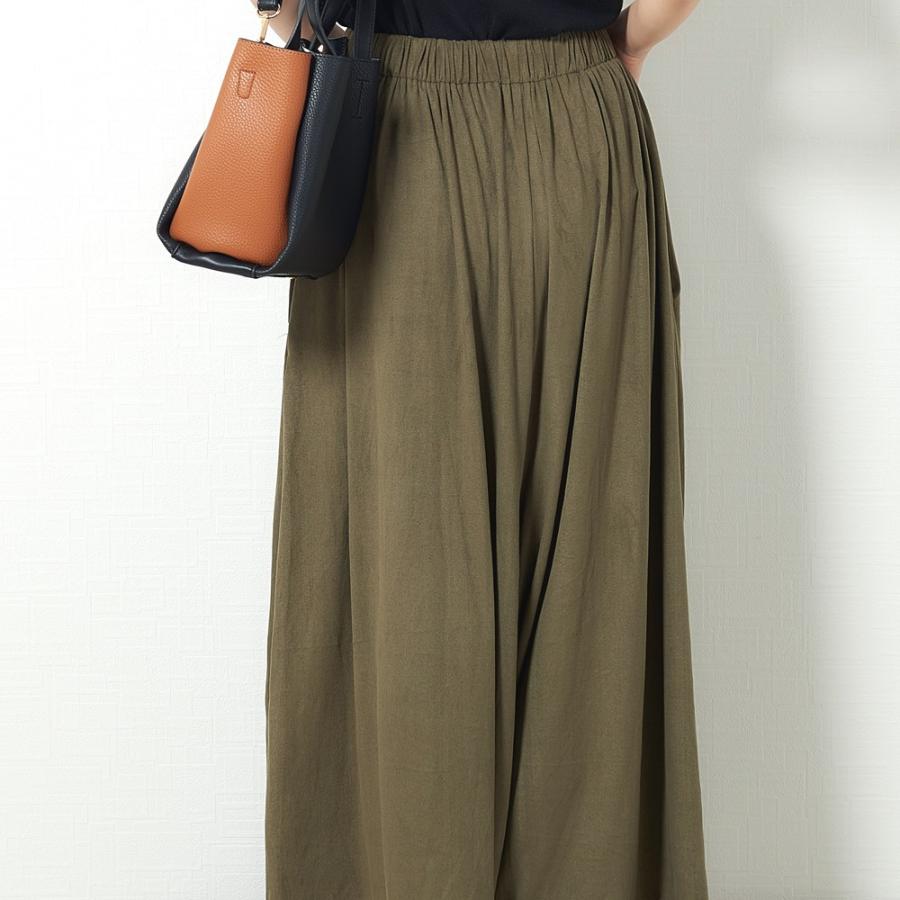 ベロアガウチョパンツ ガウチョ ワイドパンツ リラックス ボトムス レディース パンツ ベロア 起毛ゆったり |  | 03