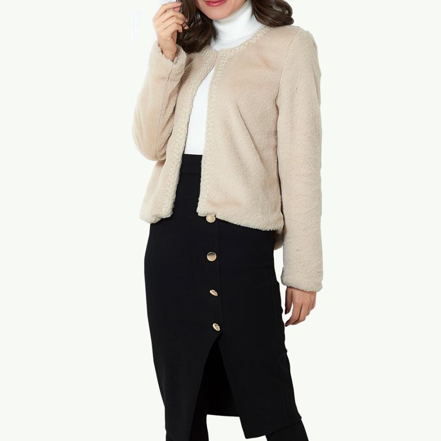 ボアカーディガン カーディガン レディース ボア もこもこ 綺麗め |  | 04