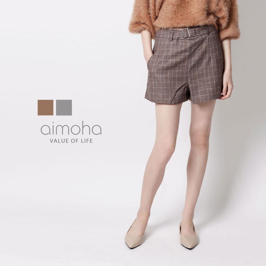 グレンチェックショートパンツ チェック パンツ ショートパンツ ショート グレンチェック 秋冬 | 