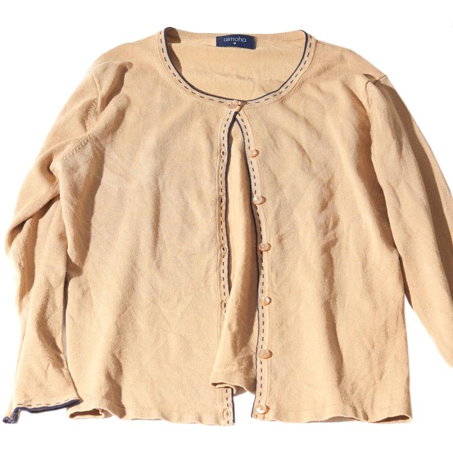 カーディガン レディース クルーネック トップス 薄手 オフィス |  | 04