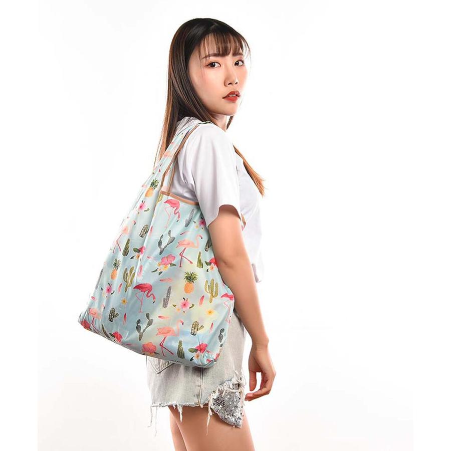 エコバッグ 折りたたみ コンパクト おしゃれ かわいい お買い物バッグ 買い物バック エコバック たためる サブバック レジ袋 軽量 シンブル 手提げ 手さげ 猫 |  | 02