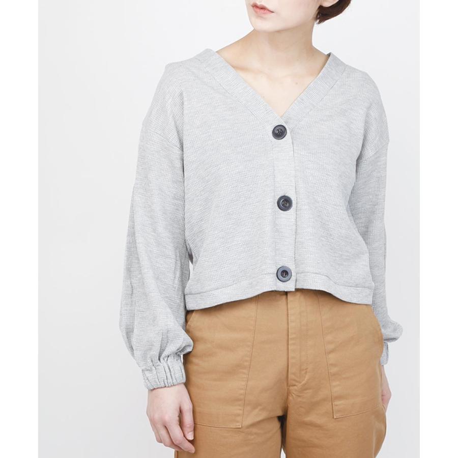 ワッフルショート丈カーディガン カーディガン レディース ショート ワッフル ワッフル生地 カーデ 羽織り トップス 春 夏 |  | 03