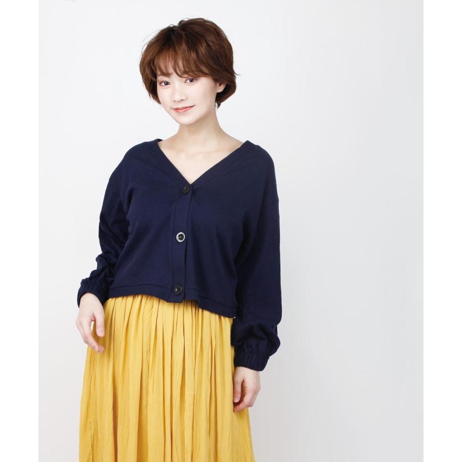 ワッフルショート丈カーディガン カーディガン レディース ショート ワッフル ワッフル生地 カーデ 羽織り トップス 春 夏 |  | 05