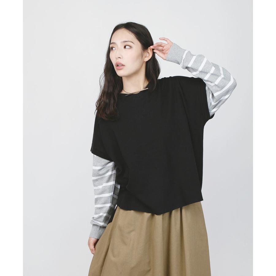 ワッフルVネックTシャツ Tシャツ レディース ワッフル トップス ワッフル生地 フレンチスリーブ タック カットソー 春 夏 【BELL】 |  | 09