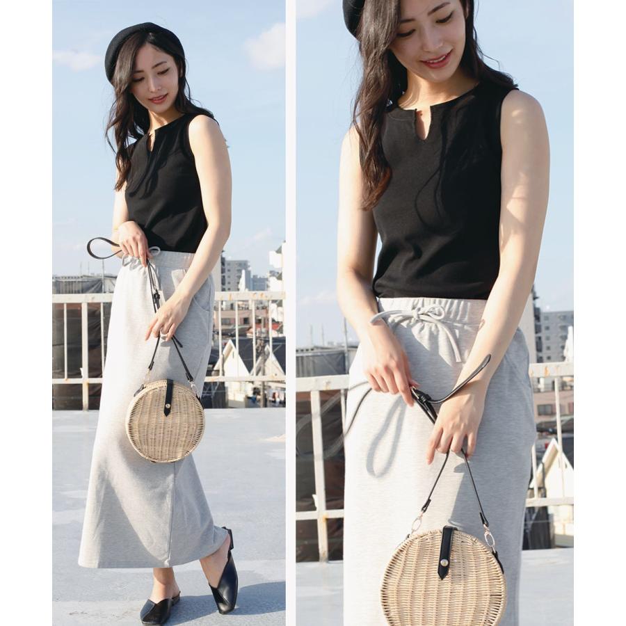 リブ編みタンクトップ タンクトップ リブ レディース トップス インナー タンク 無地 カットネック 【BELL】 |  | 01