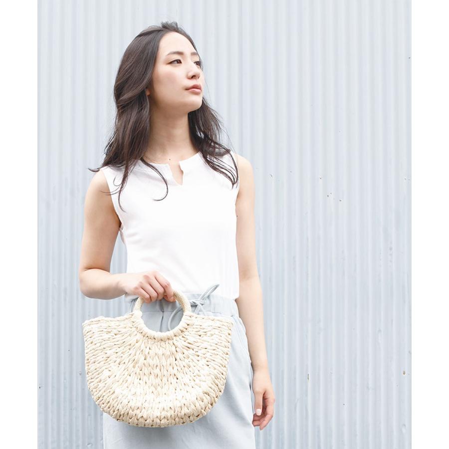 リブ編みタンクトップ タンクトップ リブ レディース トップス インナー タンク 無地 カットネック 【BELL】 |  | 06