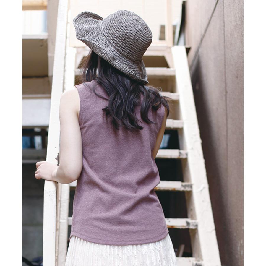 リブ編みタンクトップ タンクトップ リブ レディース トップス インナー タンク 無地 カットネック 【BELL】 |  | 07