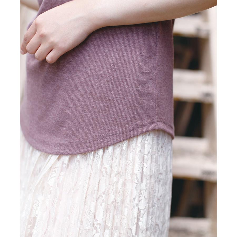 リブ編みタンクトップ タンクトップ リブ レディース トップス インナー タンク 無地 カットネック 【BELL】 |  | 08