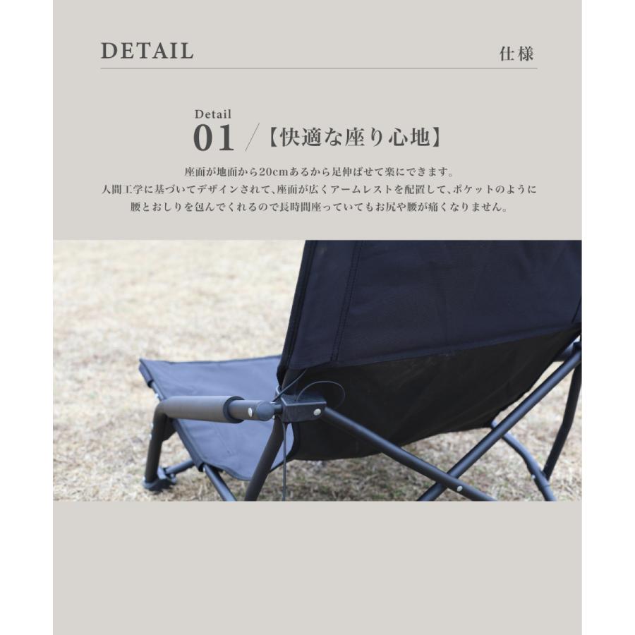 S'moreIronLow Armchair アウトドアチェア　2脚 Iron Low Armchair】アイアンローアームチェア ゆったり座り心地