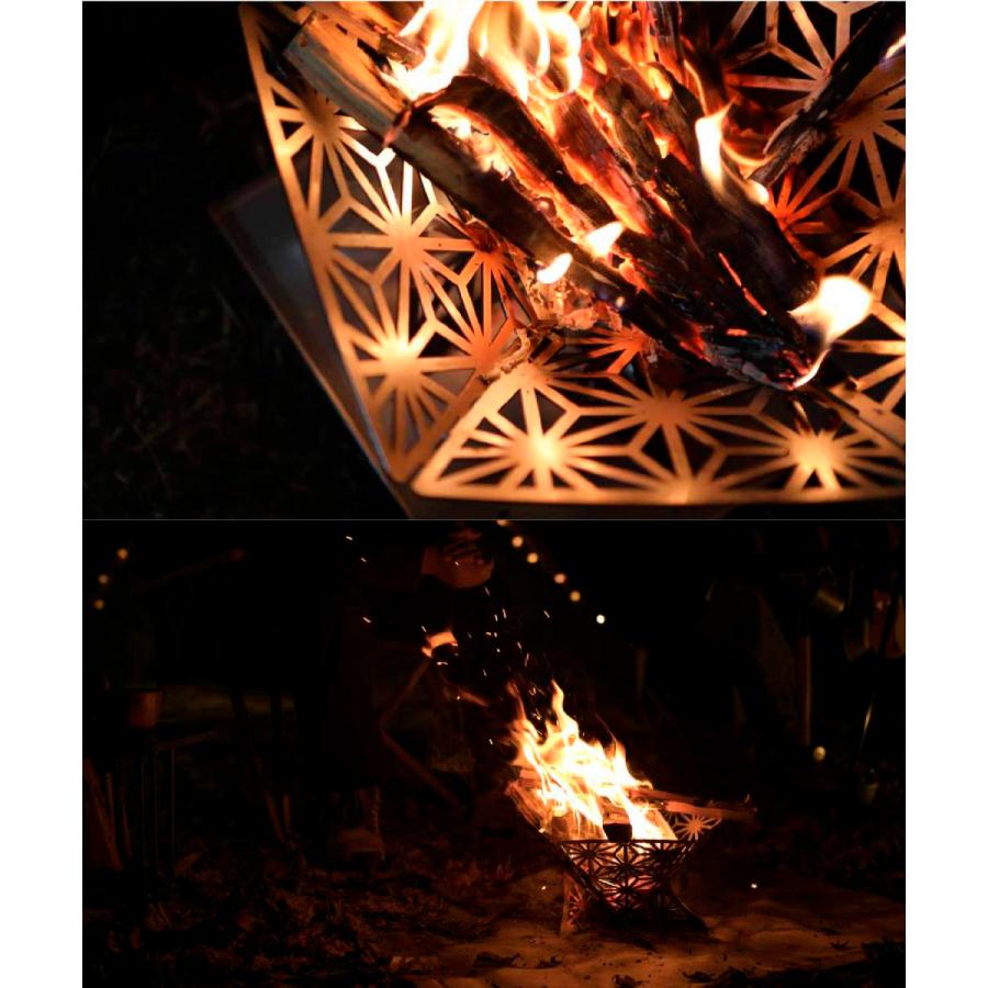 S'more/和柄組立焚き火台（Mサイズ）】組み立て式焚火台 : aimoha