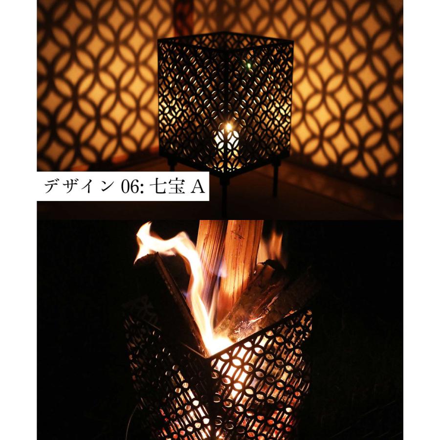 S'more/四面焚火台 天板＆収納袋の3点セット】和柄四面焚火台 : aimoha