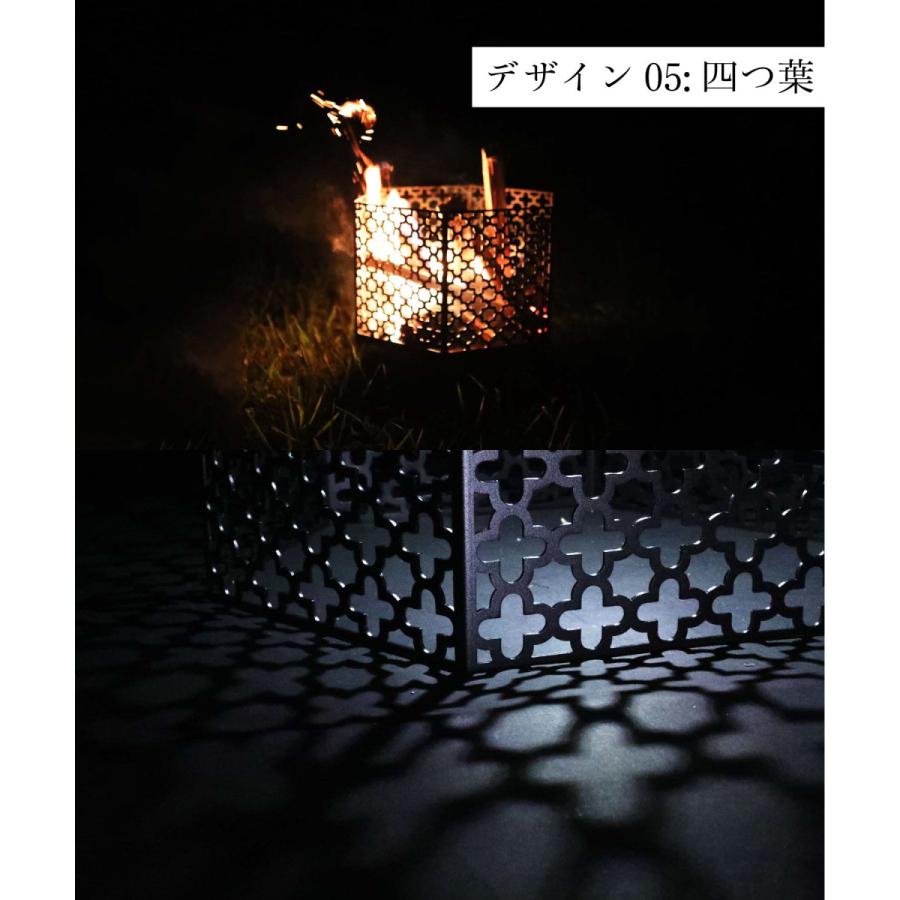 【Smore/六面焚火台 天板＆収納袋の3点セット】和柄六面焚火台 Smore/六面焚火台 天板＆収納袋の3点セット 和柄六面焚火台