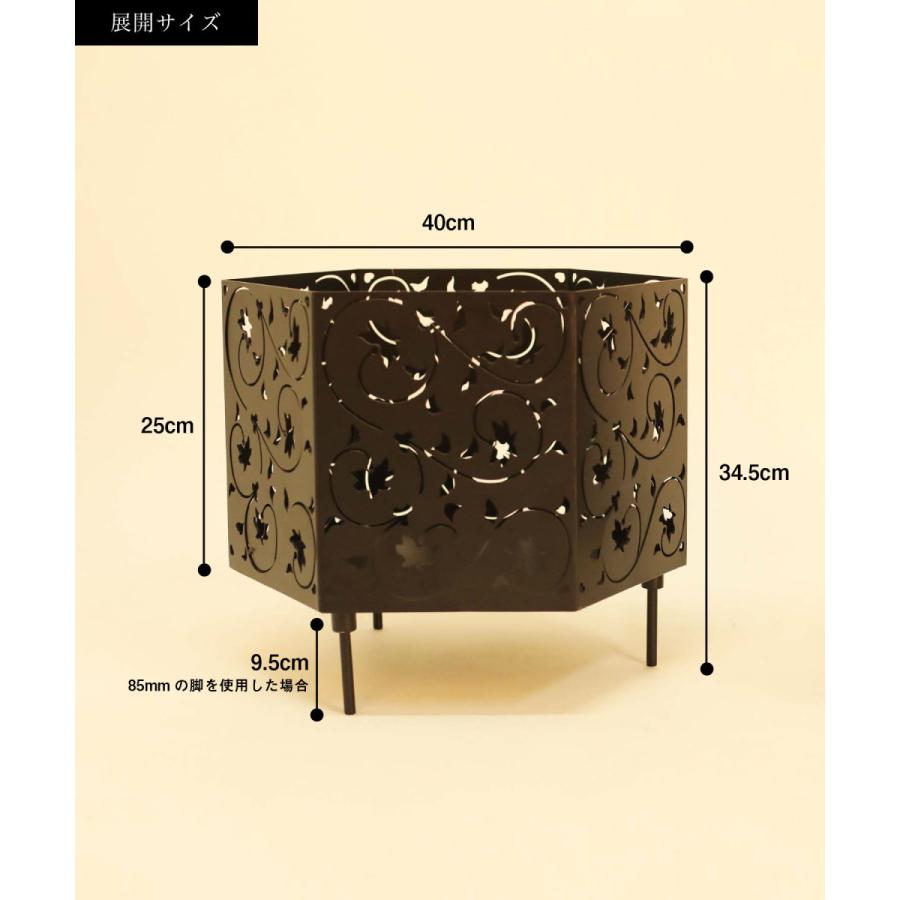 【Smore/六面焚火台 天板＆収納袋の3点セット】和柄六面焚火台 Smore/六面焚火台 天板＆収納袋の3点セット 和柄六面焚火台