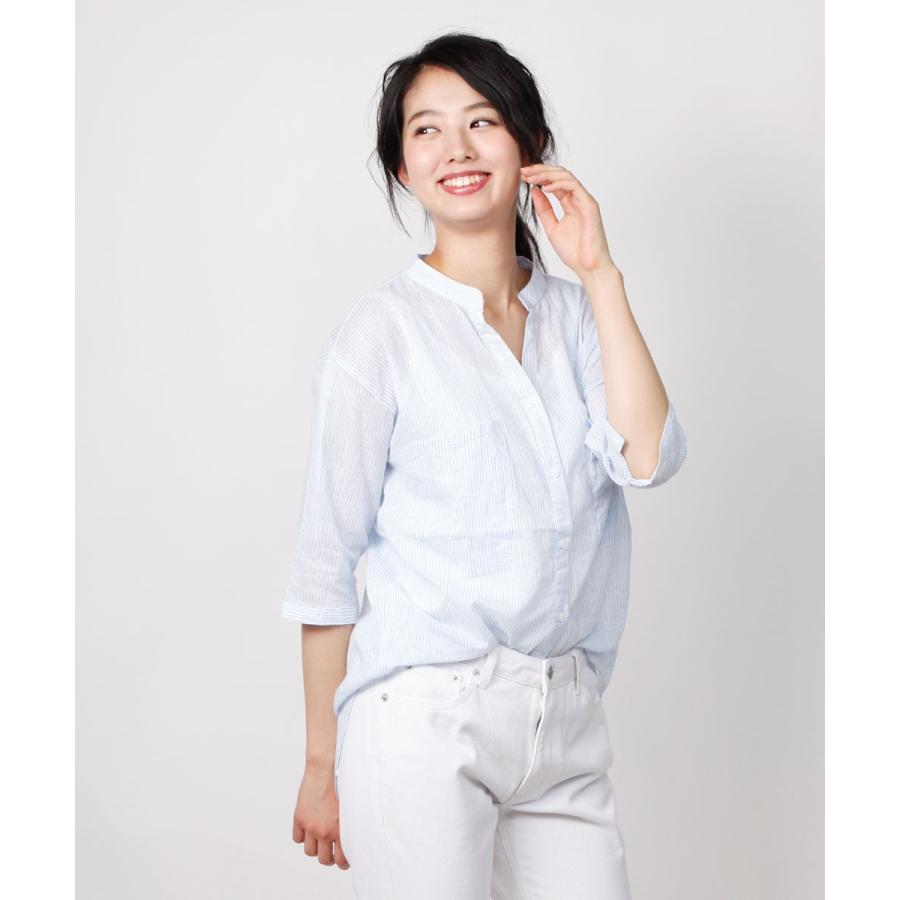 シャツ 綿 レディース ブラウス 抜き衿 カジュアル Yシャツ 綿 コットン オープンカラー |  | 01