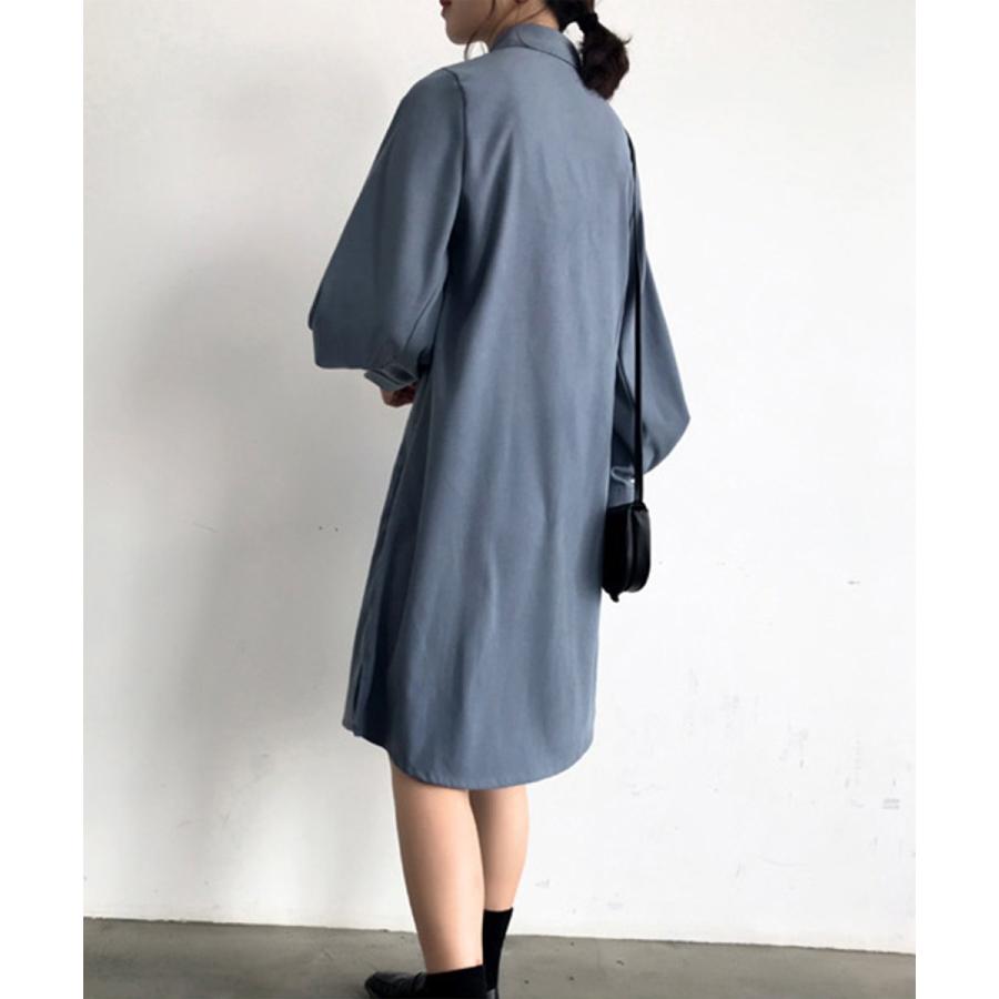 シャツワンピース 長袖 ロングシャツ レディース ワンピース ロング ロングワンピース 綿 コットン 立ち襟 羽織り ガウン 涼しい　おしゃれ 大人可愛い |  | 15