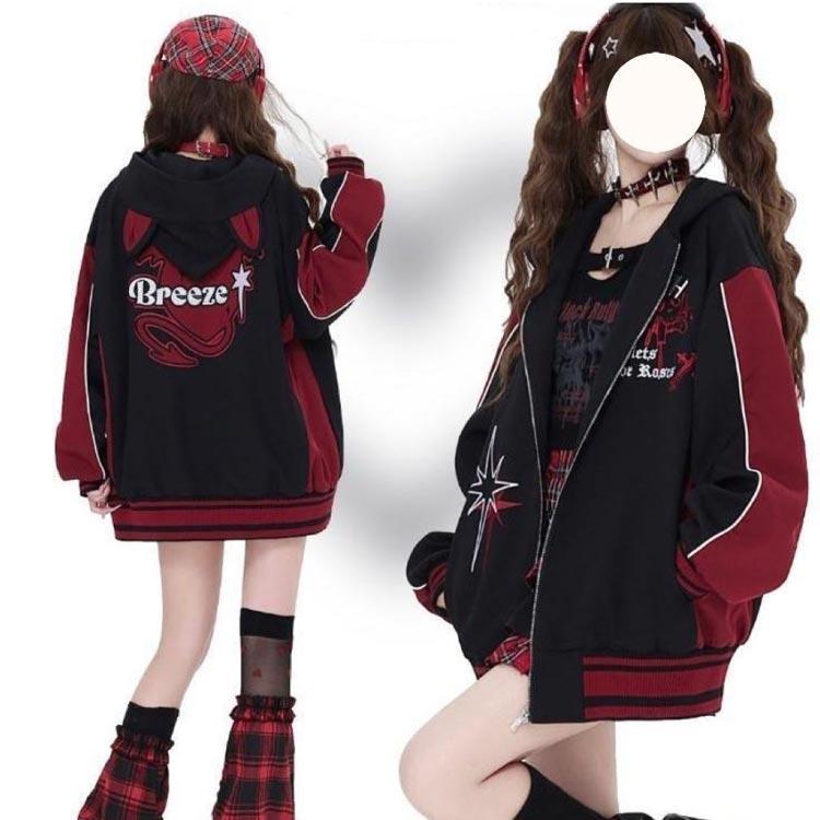 スタジャン ジャージ パーカー 機能服 量産型 地雷系 レディース