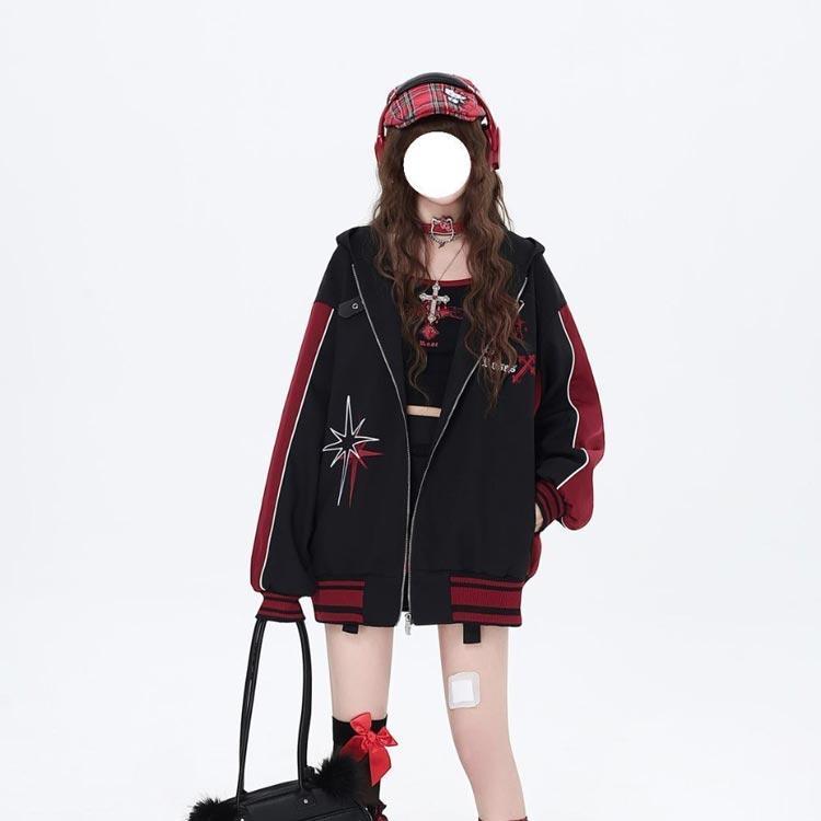スタジャン ジャージ パーカー 機能服 量産型 地雷系 レディース