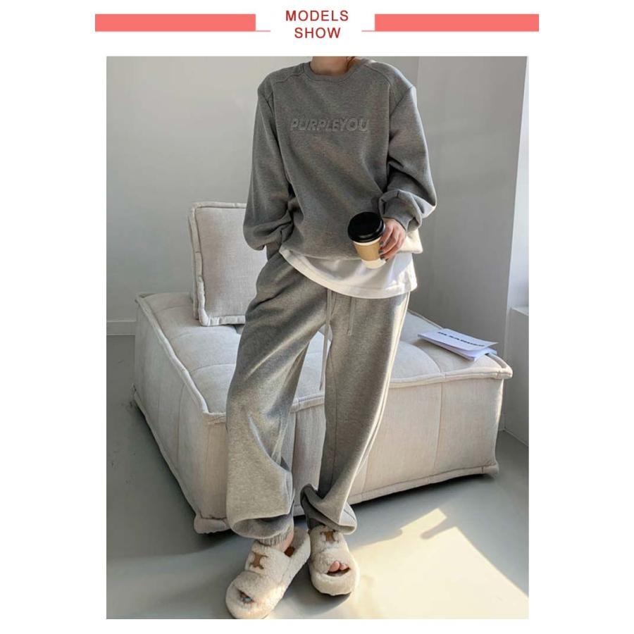 スウェット上下セット レディース 運動着 スウェットパンツ スエット ルームウェア 長袖 トレーナー スウェット上下セット セットアップ ロングパンツ |  | 07