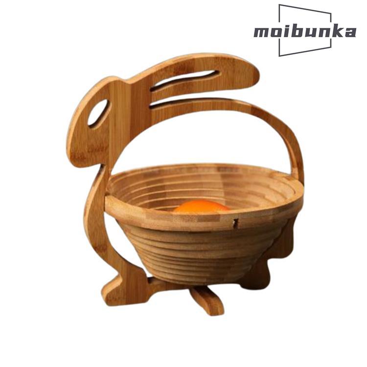 バスケット りんごバスケット 小物入れ 収納家具 北欧 鍋敷き 木製