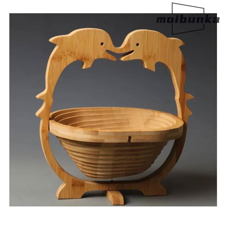 バスケット りんごバスケット 小物入れ 収納家具 北欧 鍋敷き 木製