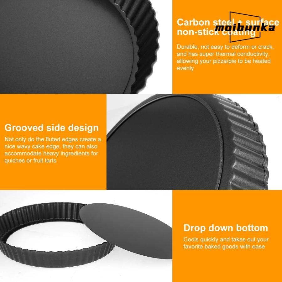 3PCS タルト型 底取れ式 12、20、22cm 製菓用品 ストロングコート