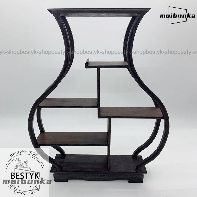 ꧁金山家具꧂新品価格60万円 高級飾り棚 和家具 昭和レトロ ディスプレイ 飾り棚 おしゃれ アジアン 伝統的 小物 陶器 古風 和風 和家具 違い棚