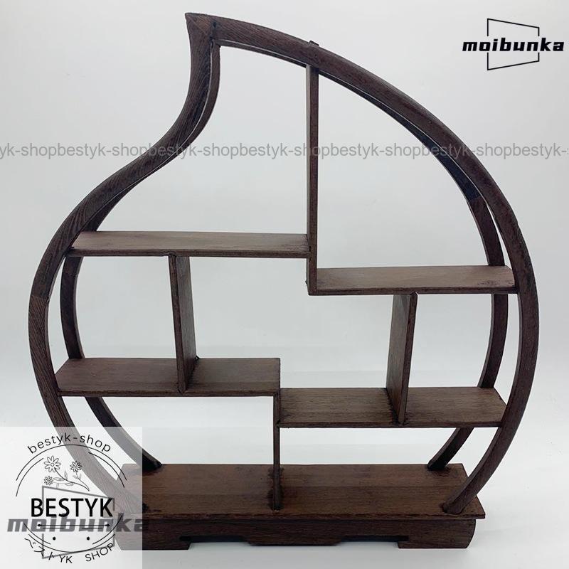 アジアン家具　飾り棚　インテリア　ヴィンテージ　アンティーク　一点物　棚 飾り棚 おしゃれ アジアン 伝統的 小物 陶器 古風 和風 和家具 違い棚