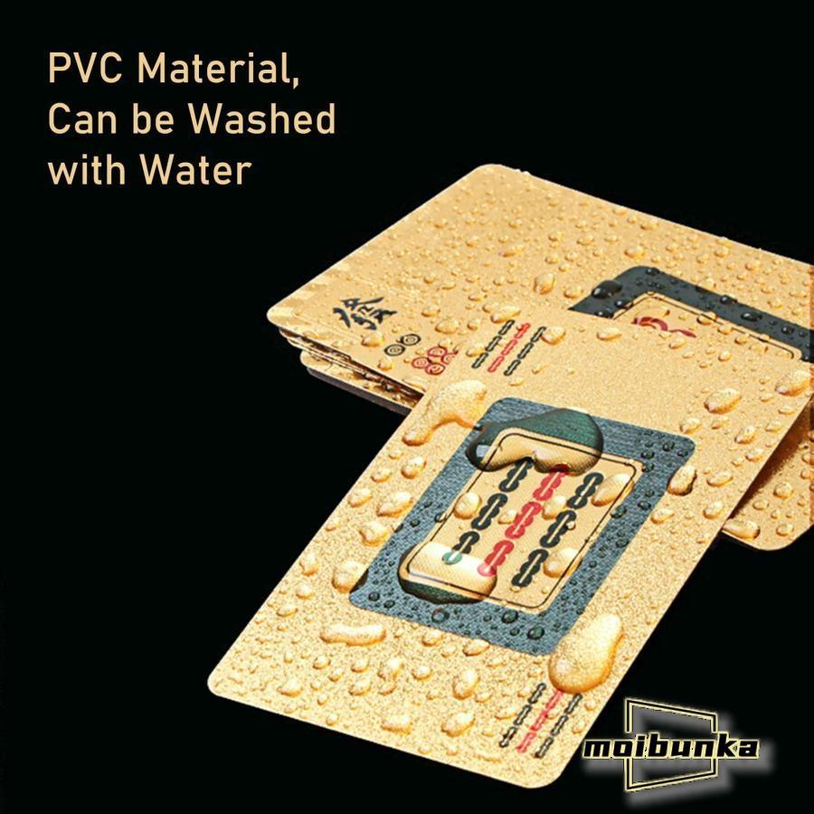 麻雀トランプセット、プレイカード形式、麻雀ゲーム、プラスチックPVC