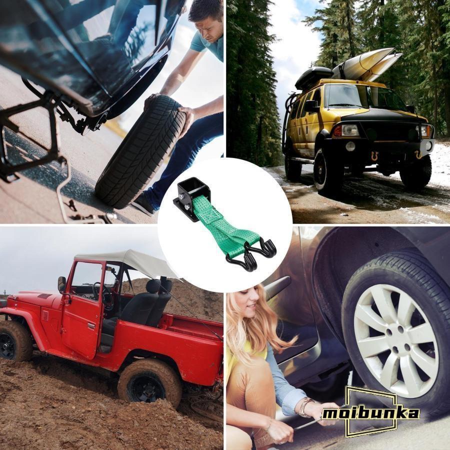 リフトジャックタイヤストラップ、カージャックタイヤストラップ、アンチスキッドタイヤチェーンタイヤ牽引装置緊急タイヤストラップ滑り止めタイヤ交 |  | 06