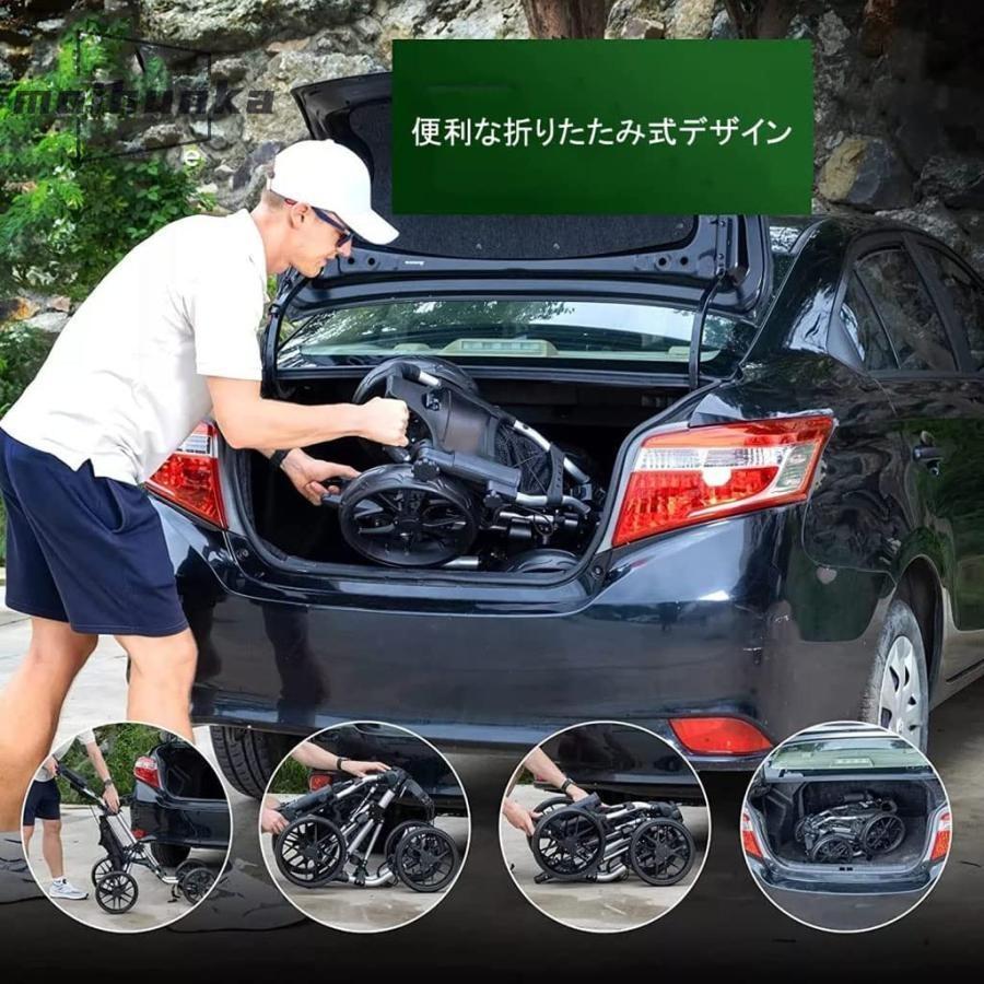 2025年新】ゴルフカートプッシュプルゴルフ用カート4輪折りたたみ式